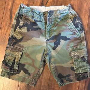 Camo cargo shorts